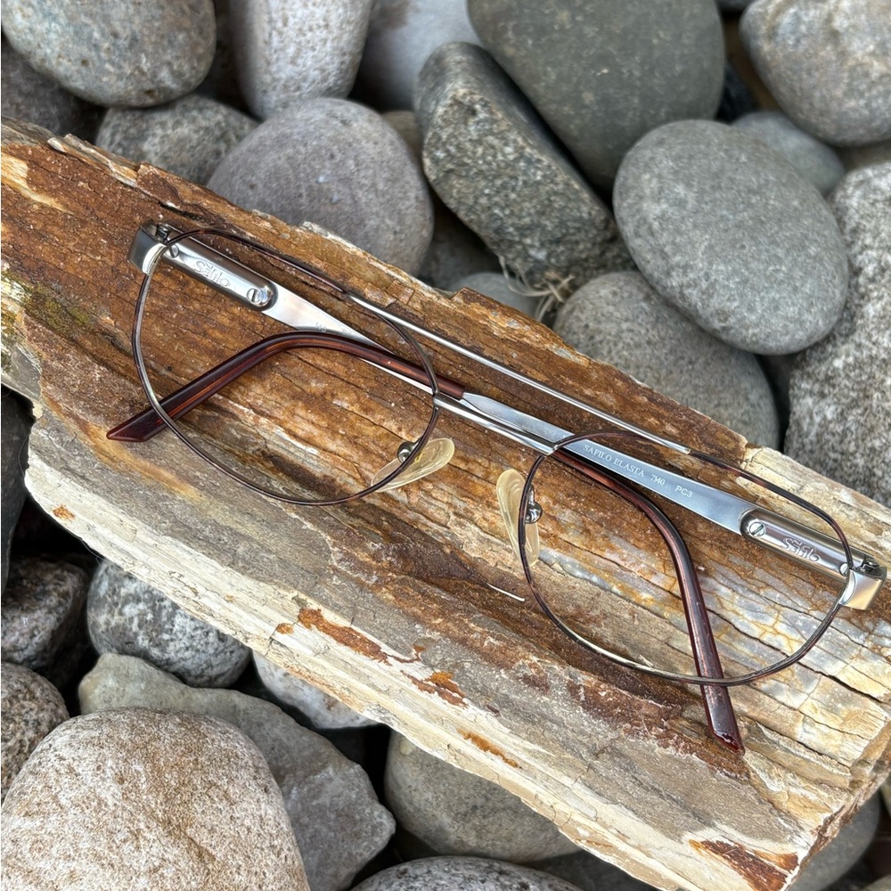 Vintage Safilo Elasta 7140 FRAMES ONLY Tortoise Made In Italy Eyeglasses Size 55